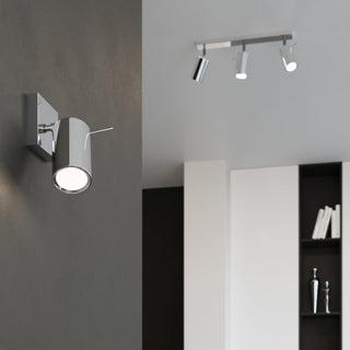 Chrome Ceiling Light – Modern Adjustable Living Room Lighting Fixture by Lumavera