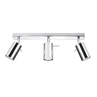 Plafonnier chromé | Luminaire moderne avec 3 spots orientables – Lumavera Lighting