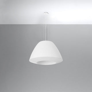 Lustre en tissu blanc – Lampe en tissu plissé | Éclairage moderne pour salon