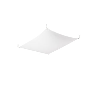 White Fabric Ceiling Light – Minimalist Modern Fixture With Soft Ambient Lighting