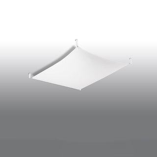 White Fabric Ceiling Light – Minimalist Modern Fixture With Soft Ambient Lighting