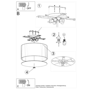 Plafonnier en tissu blanc – Luminaire moderne minimaliste avec éclairage ambiant doux
