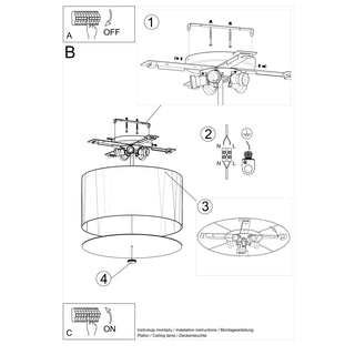 Plafonnier noir – Luminaire linéaire minimaliste pour l'éclairage du salon