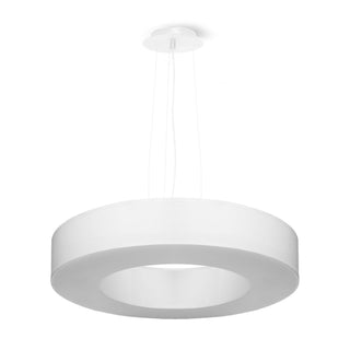 Lustre blanc minimaliste – Plafonnier moderne pour l'éclairage de salon