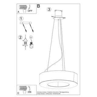 Lustre blanc minimaliste – Plafonnier moderne pour l'éclairage de salon