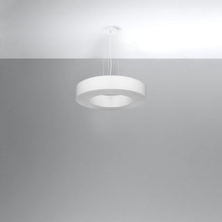 Lustre blanc minimaliste – Plafonnier moderne pour l'éclairage de salon