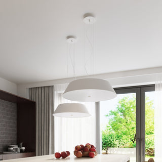 Lustre blanc minimaliste – Plafonnier moderne pour l'éclairage du salon
