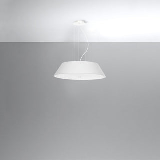 Lustre blanc minimaliste – Plafonnier moderne pour l'éclairage du salon