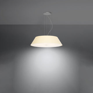 Lustre blanc minimaliste – Plafonnier moderne pour l'éclairage du salon