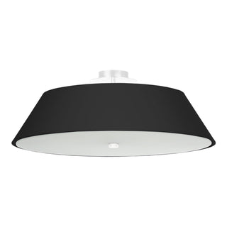 Plafonnier en tissu noir – Plafonnier minimaliste | Éclairage chaleureux pour salon