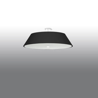 Plafonnier en tissu noir – Plafonnier minimaliste | Éclairage chaleureux pour salon