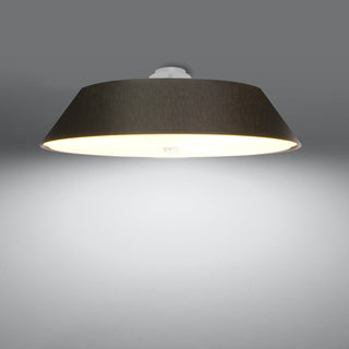 Plafonnier en tissu noir – Plafonnier minimaliste | Éclairage chaleureux pour salon