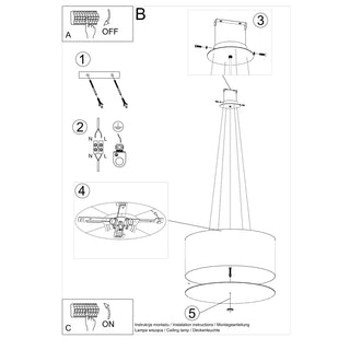 Lustre blanc minimaliste – Éclairage de salon élégant | Modèle Arvelio