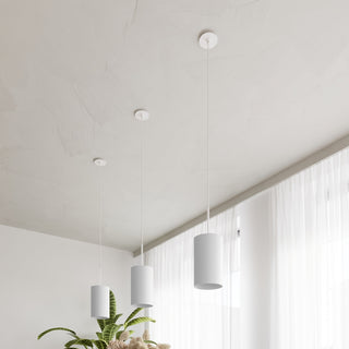 Lustre blanc minimaliste – Éclairage de salon élégant | Modèle Arvelio
