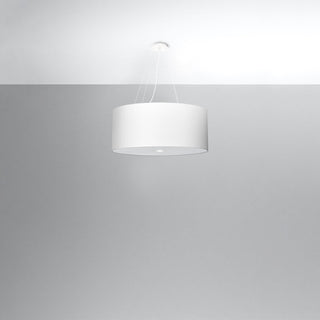 Lustre blanc minimaliste – Éclairage de salon élégant | Modèle Arvelio