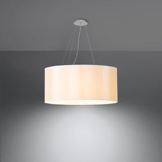 Lustre blanc minimaliste – Éclairage de salon élégant | Modèle Arvelio