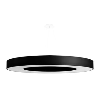 Lustre noir minimaliste – Plafonnier rond moderne | Éclairage de salon