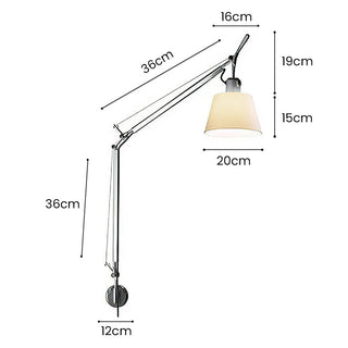 Rotatable Silver Wall Light – Modern Adjustable Lighting Fixture for Living Room