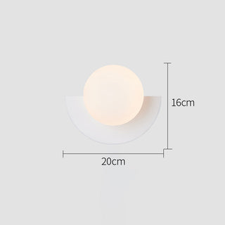 Modern irregular colorful wall lamp indoor close-up