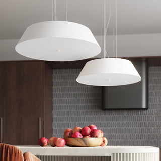 White Fabric Ceiling Light – Minimalist Living Room Lighting With Soft Ambient Glow