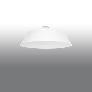 White Fabric Ceiling Light – Minimalist Living Room Lighting With Soft Ambient Glow