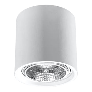 White Ceramic Ceiling Light – Modern Cube Lamp With Matte Finish Lighting