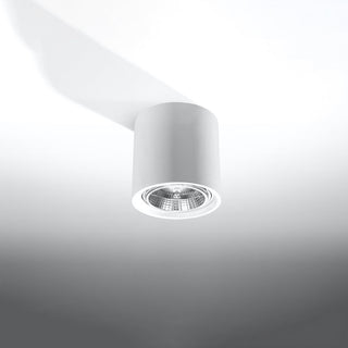 White Ceramic Ceiling Light – Modern Cube Lamp With Matte Finish Lighting