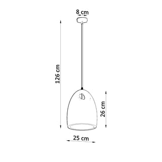 White Ceramic Pendant Light – Modern Pendant Lamp for Dining Room Lighting