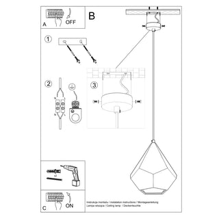 Suspension Céramique Blanche – Luminaire Géométrique Suspendu | Luminaire Sculptural Moderne