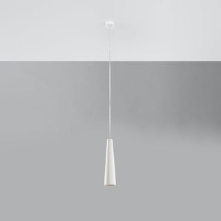Suspension en céramique blanche – Suspension de plafond moderne au design sculptural