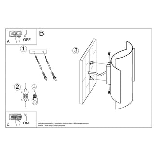 White Steel Wall Light – Modern Designer Wall Lamp with Adjustable Intensity