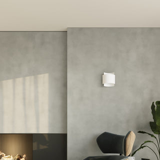 White Steel Wall Light – Modern Designer Wall Lamp with Adjustable Intensity