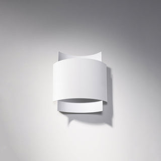 White Steel Wall Light – Modern Designer Wall Lamp with Adjustable Intensity