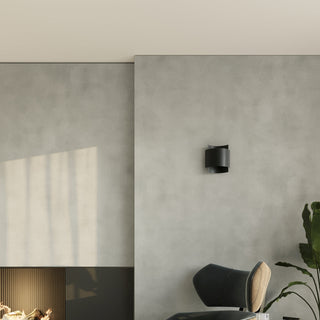 Applique murale industrielle - Lampe murale minimaliste à finition noire pour un éclairage ambiant chaleureux