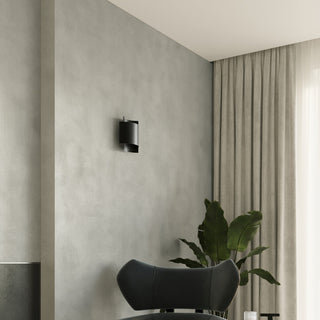 Applique murale industrielle - Lampe murale minimaliste à finition noire pour un éclairage ambiant chaleureux