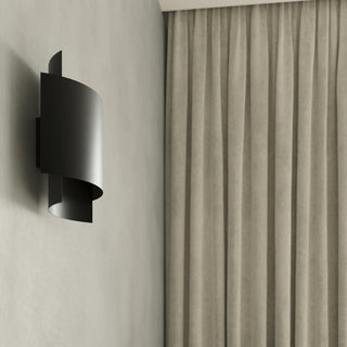 Applique murale industrielle - Lampe murale minimaliste à finition noire pour un éclairage ambiant chaleureux