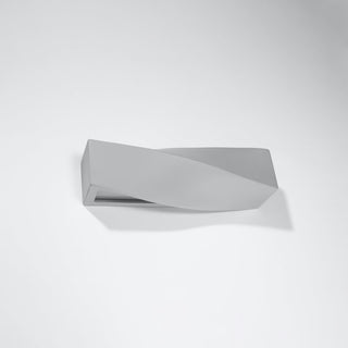 Applique Murale Céramique Moderne | Luminaire Scandinave Compact Finition Gris Mat