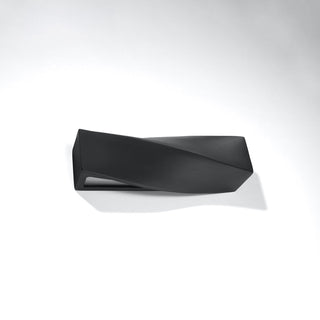 Applique murale noire moderne – Lampe murale en céramique | Luminaire minimaliste contemporain