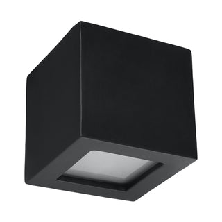 Applique Murale en Céramique Noire – Luminaire Géométrique Moderne pour un Éclairage Ambiant Chaleureux