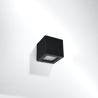 Applique Murale en Céramique Noire – Luminaire Géométrique Moderne pour un Éclairage Ambiant Chaleureux