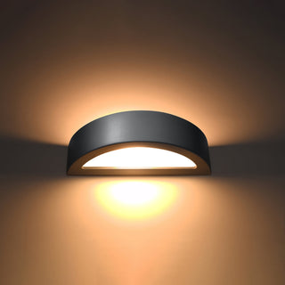 Applique Murale Céramique Moderne – Luminaire Mural Gris | Applique Murale Compacte et Durable