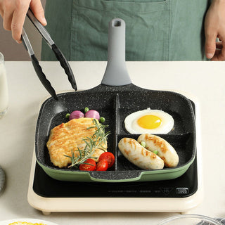 nonstick breakfast pan pfoa free granite stone heat resistant eco silicon handle lifestyle view