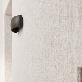 Applique murale en céramique noire – Lampe murale moderne minimaliste | Éclairage d'ambiance élégant