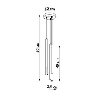 Pendentif Luminaire Noir et Or – Lustre Moderne à 3 Lumières | Luminaire Sculptural
