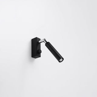Adjustable Black Wall Light – Modern Tube Wall Lamp | Accent Lighting Fixture