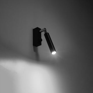 Adjustable Black Wall Light – Modern Tube Wall Lamp | Accent Lighting Fixture