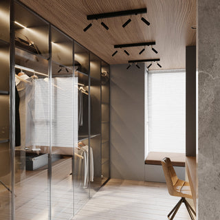 Plafonnier Orientable – Spot Moderne Noir à Tête Directable de Lumavera