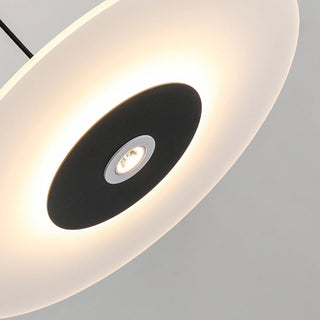 Contemporary flat LED pendant — Scandinavian dining room
