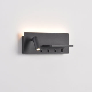 Iron LED adjustable bedside wall sconce ambient — modern