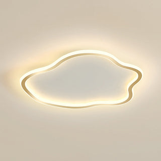 Creative silicone iron flush mount ceiling light, modern bedroom